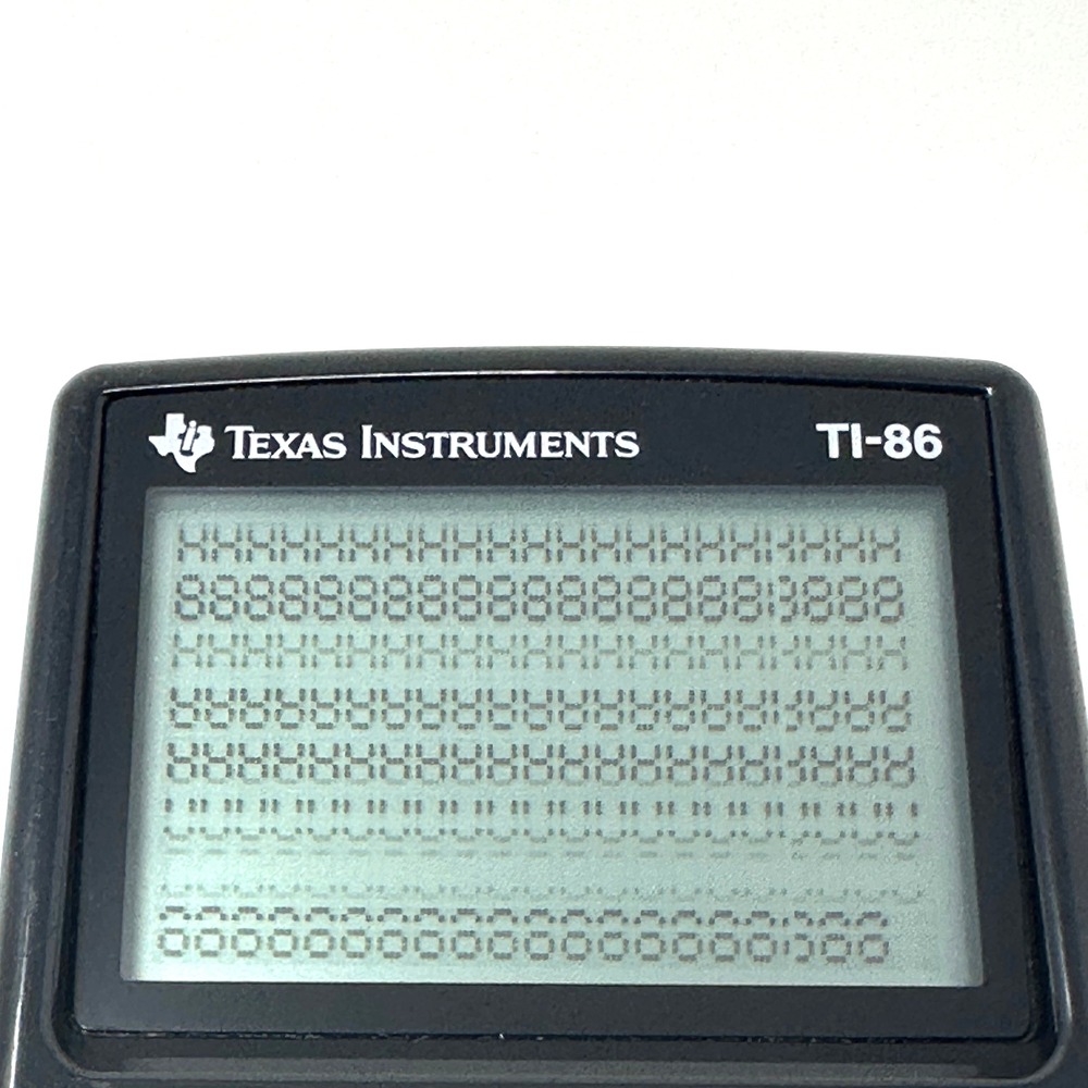 Texas Instruments TI-86 Graphing Calculator Tested Working Display Line Issue - Picture 4 of 16
